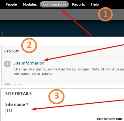 как прописать тайтл в CMS drupal