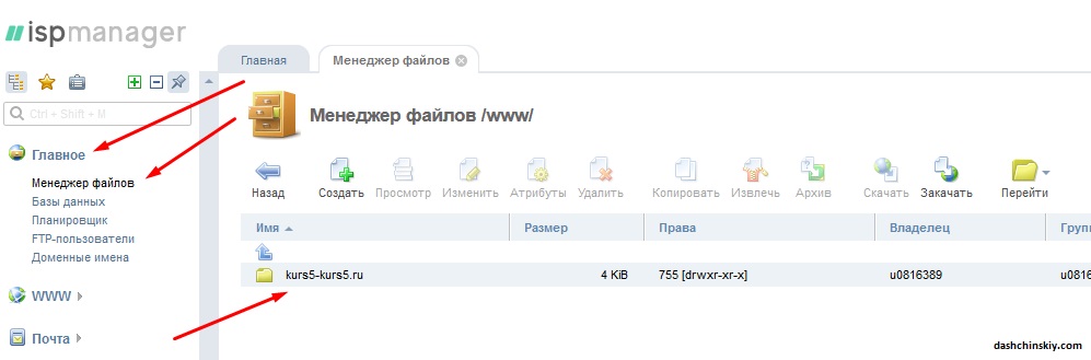 ISPmanager руг ру