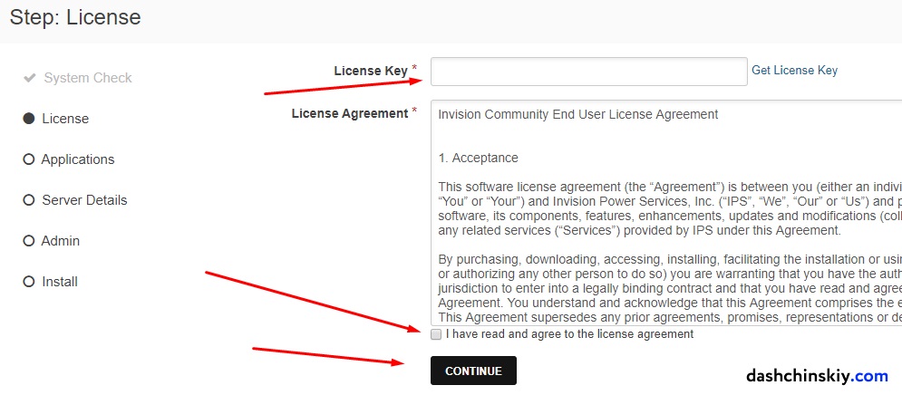 установки форума Invision Community (IPB) на хостинг